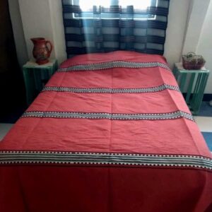 Colcha base Negro Roja / Grises
