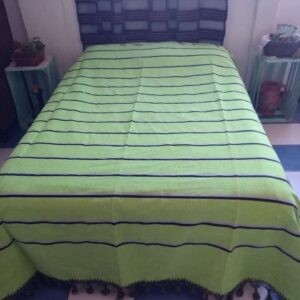 Colcha base Negro Verde pistache / Negro / Blanco