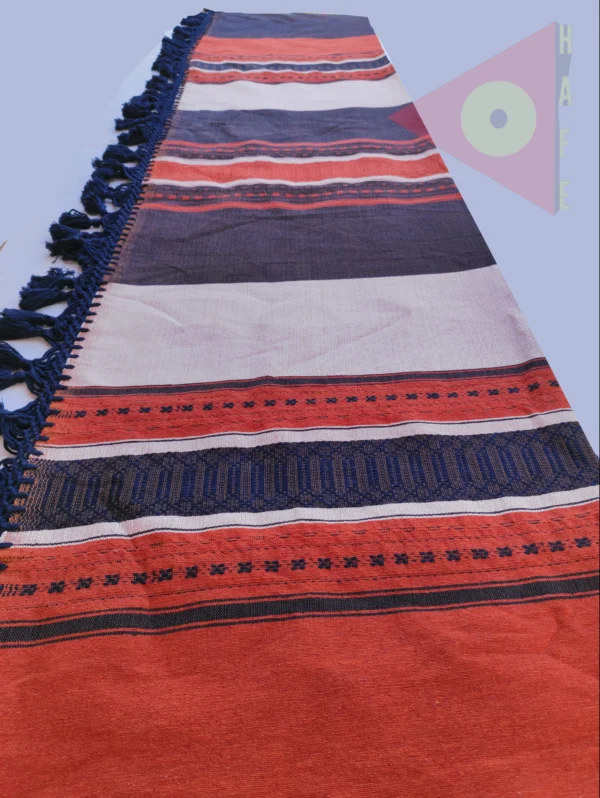Mantel /Naranja/Natural/Azul Marino/ Negro