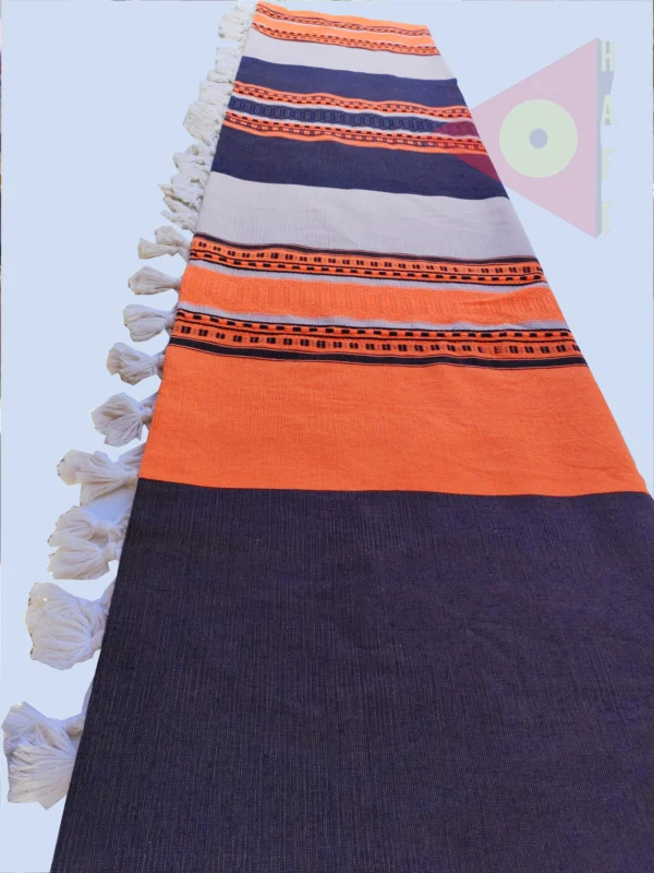 Mantel /Negro/Naranja/Lila