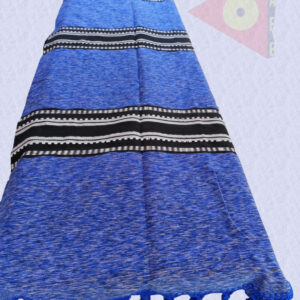 Colcha base Natural Natural / Jaspeado azul / negro