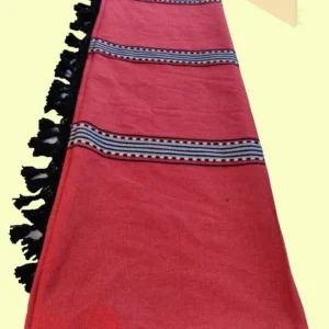 Colcha base natural / rojo / natual / negro