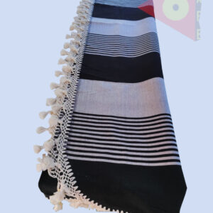 Colcha base Negro  / Natural  /Negro
