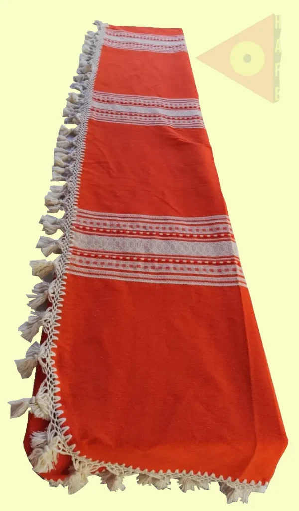 Colcha base Natural / Naranja / Blanco - Image 2