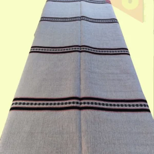 Colcha base negro / natural / negro /rojo