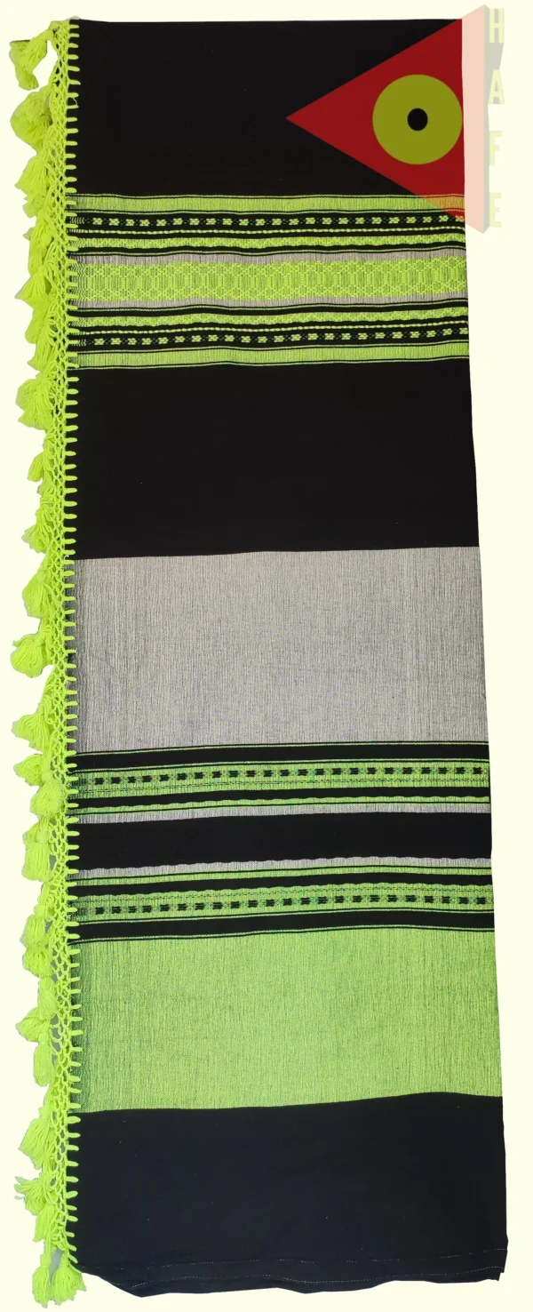 Colcha base Negro / Verde / negro