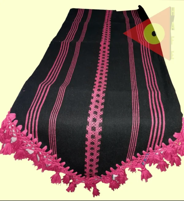 Camino de mesa Negro / Rosa