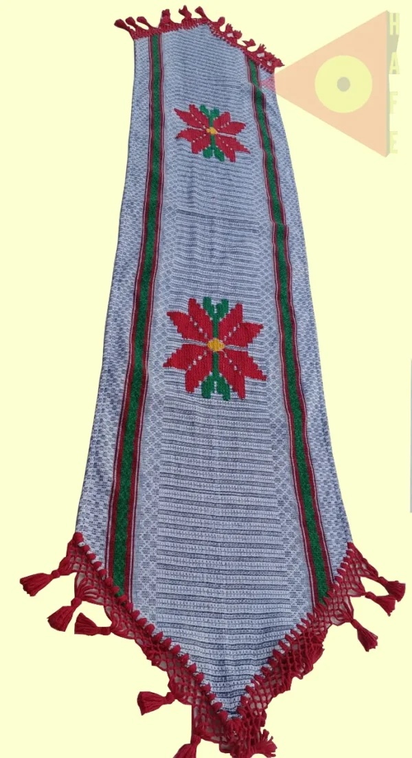Camino de mesa Noche Buena / Gris / Rojo / Verde