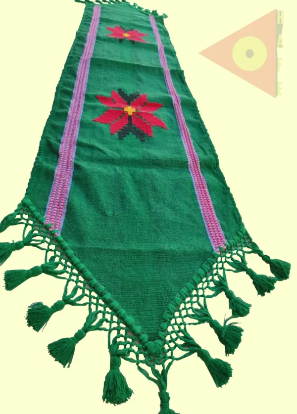 Camino de mesa Noche Buena/ Verde / Morado